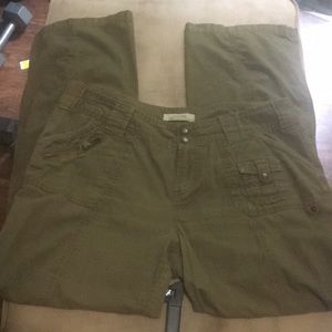 Wide leg khakis